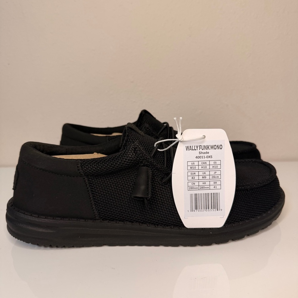 Hey Dude Men's Black Loafers - Picture 6 of 10